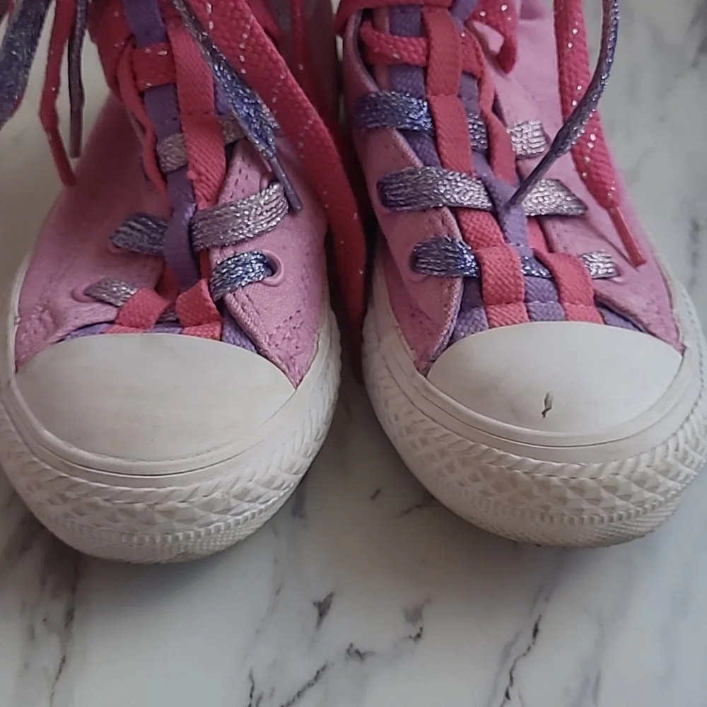 Converse Kids Pink & Purple Sneakers